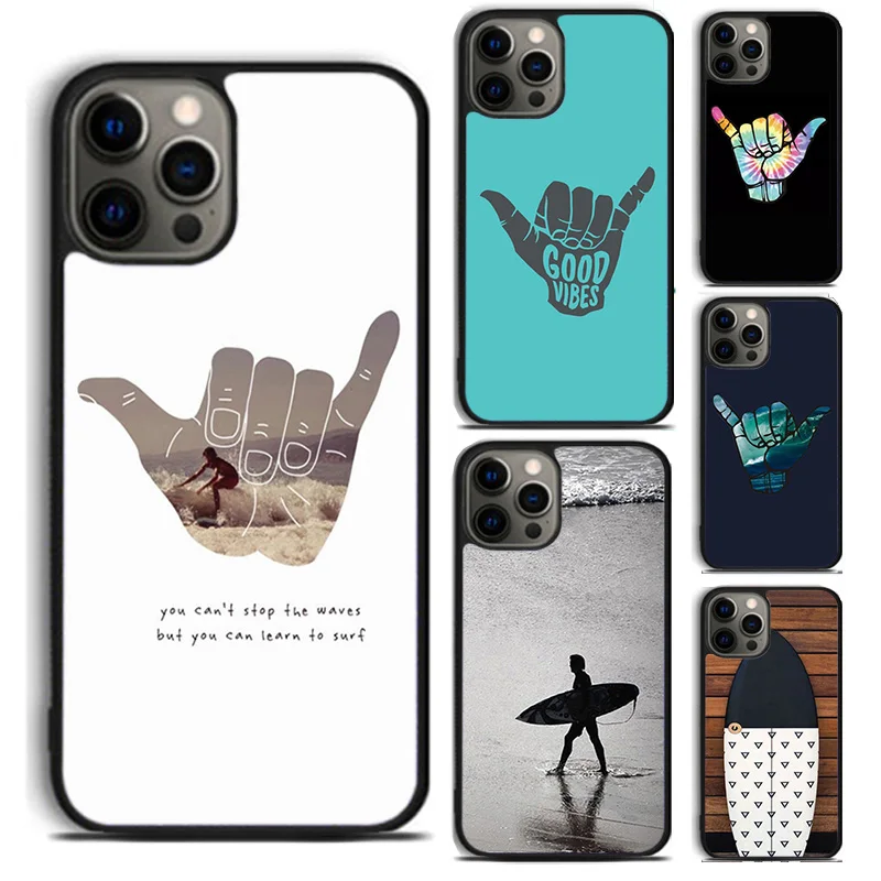 Surfer Surf Hang Loose Shaka phone Case Cover For apple 16 Plus XR XS iPhone 16 15 14 11 12 13 mini Pro Max coque