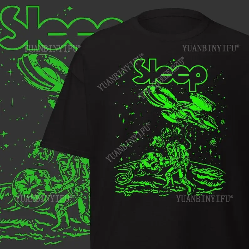 Sleep Band T-Shirt Stoner Rock Band Merch Vintage Doom Metal Clothing cotton Vintage round neck Streetwear Tees Short Sleeve