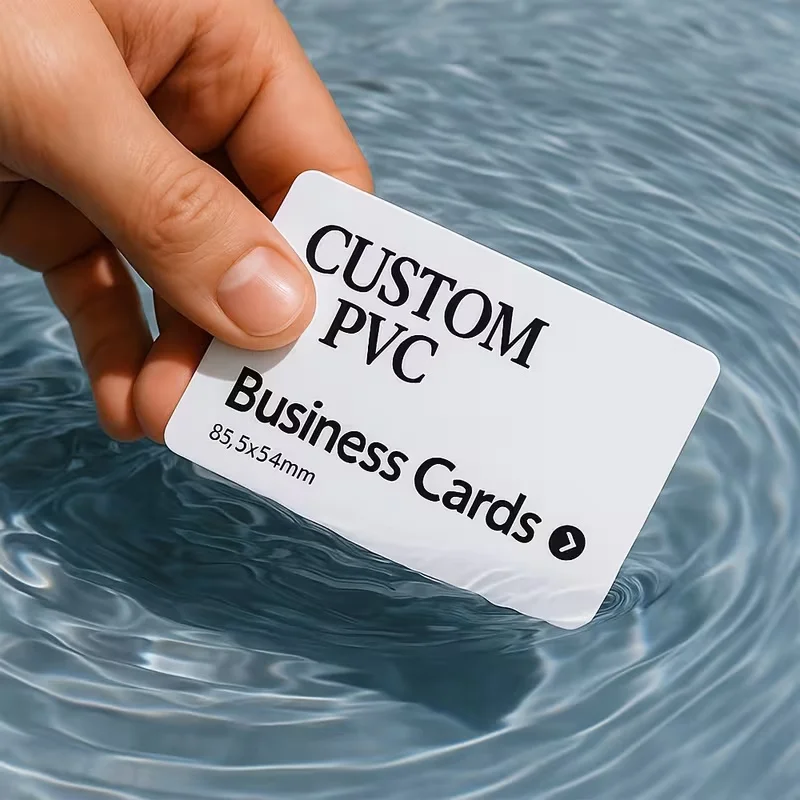 200-Pack Custom PVC Business Cards Personalized Photo/Text/Logo Incl. Self-Made Glossy/Matte 0.3mm Thick Customizable Cards