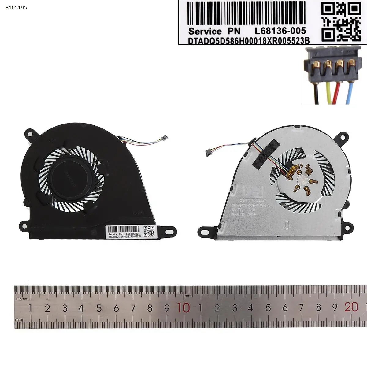 Laptop Cooling Fan for HP 340S G7 14-DQ 15s-fq 15s-eq 15-DY