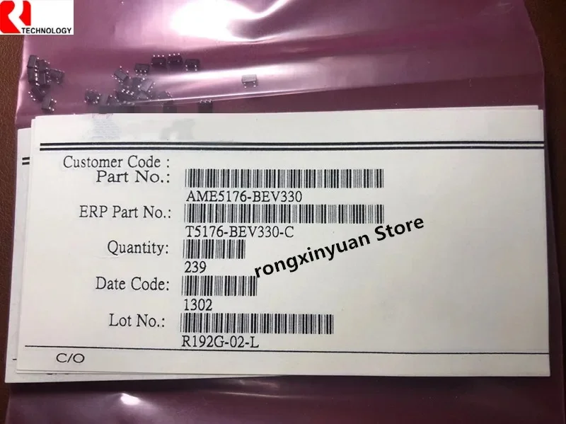 10 unids/lote AME5176-BEV330 3,3 V SOT23-5 AME5176 AME5176BEV330 convertidor de impulso síncrono 100% nuevo original