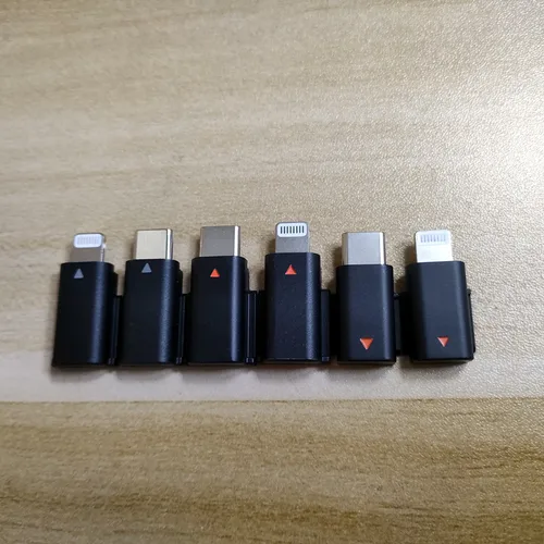 Imagen 1 del producto Pieza de repuesto para micrófono DJI 1, micrófono 2, micrófono MINI conector adaptador de repuesto Lightning y tipo C