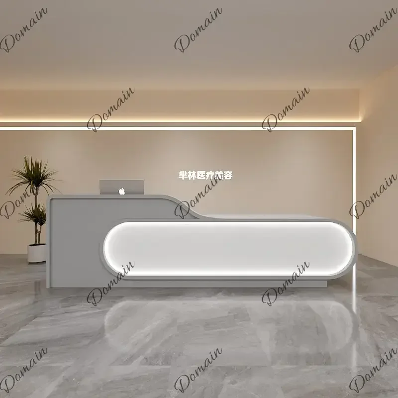 46XX The Front Desk Reception Desk Of The Paint Baking Company Can Be Customized Computer Desk Bureaux De Travail Designer Furni