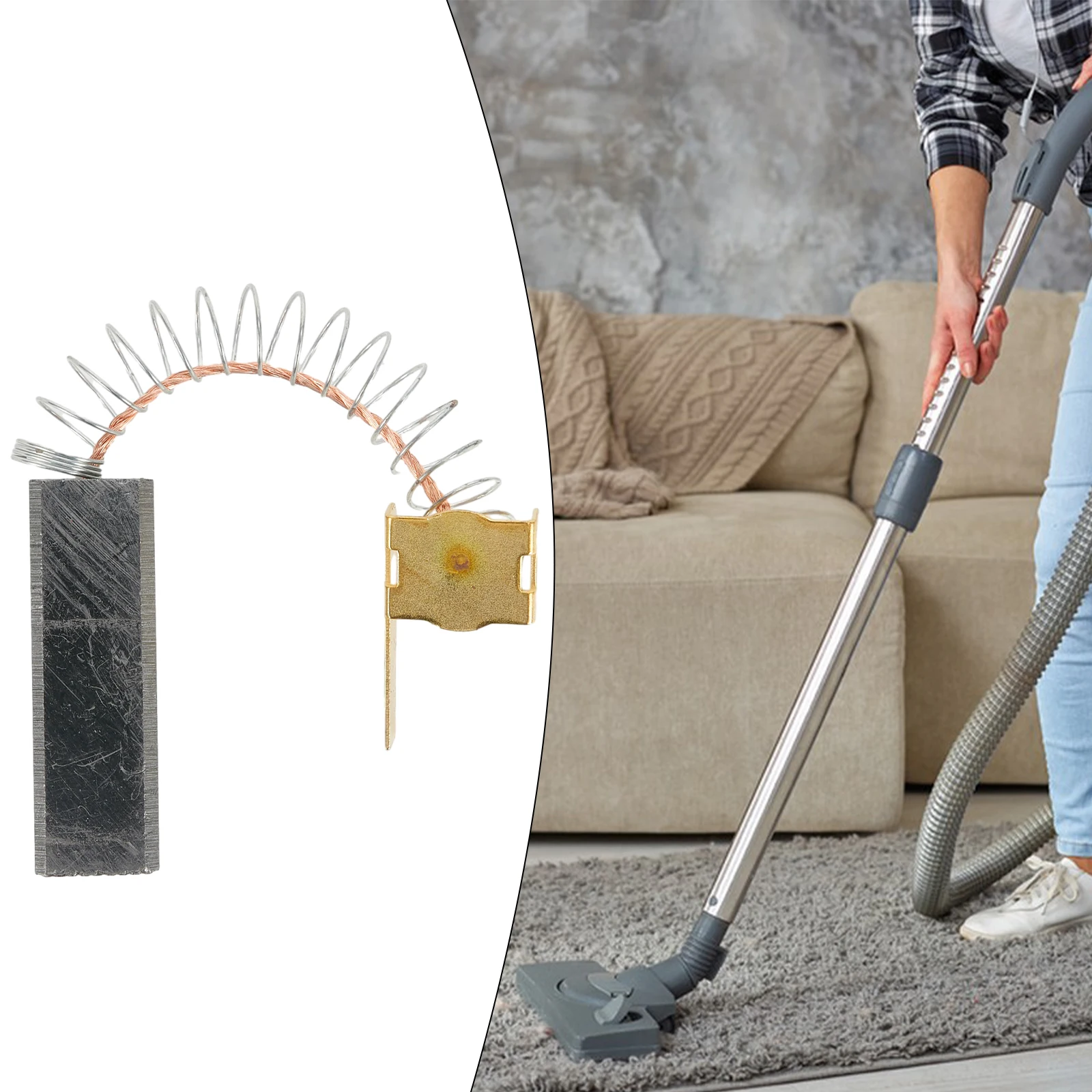 Five Vacuum Cleaner Motor Carbon Brushes, 6.5*10*32mm, Suitable For Branded Vacuum Cleaners, Vacuum Cleaner Accessories Tools