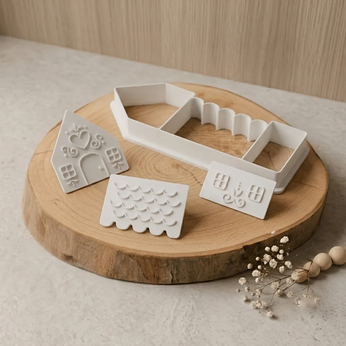Kleines Hausförmiges Polymer-Ton-Schneidewerkzeug, Mini Kleines Haus Tonformwerkzeug, Geeignet für Polymer-Ton – Detail 5