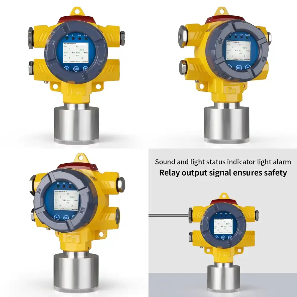 

Промышленный детектор фиксированных и легковоспламеняющихся газов (VOC) и газов (CO, O2, H2S) Bosean с ярким LED-дисплеем для обеспечения безопасности