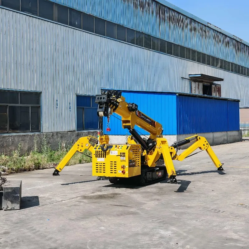 Crane Spider Mini Remote Control Berkualitas Tinggi 3 Ton untuk Segala Medan Luar Ruangan