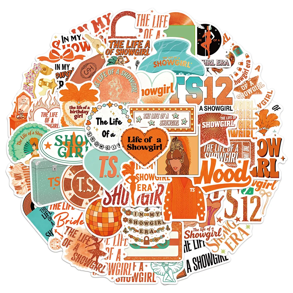 50 قطعة عرض المرأة سحر الكرتون متعة ملصقات DIY المواد اليدوية جراب هاتف ملصقات زجاجة الأمتعة المحمول