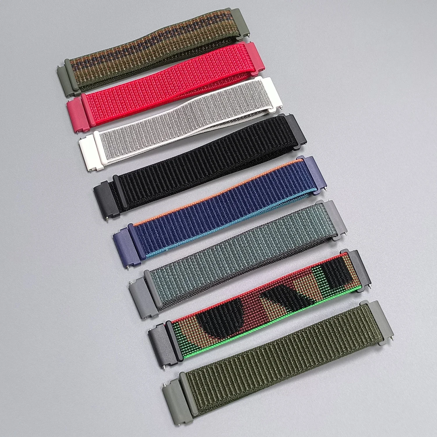 20 mm 22 mm Nylon-Schlaufenband für Amazfit GTR 4 3 2/GTS 4 2 Mini/Bip 6 Armband Garmin Forerunner 570 265 255 165 Armband Sportbänder