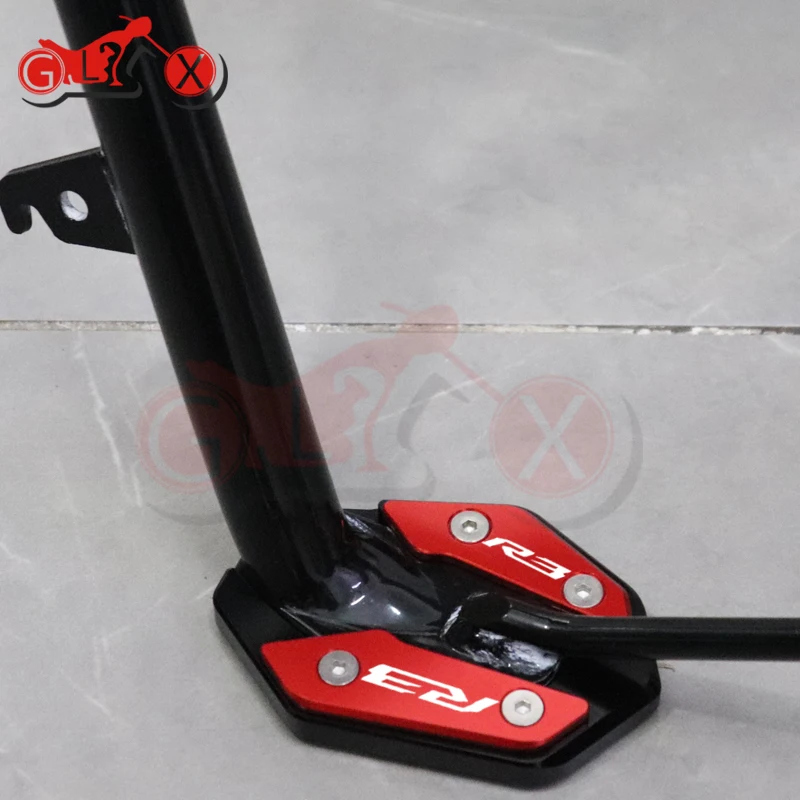 Motorcycle Accessories for YAMAHA YZF R3 R25 MT03 MT25 R 3 25 MT 03 25 2019-2022 Side Stand Enlarge Plate Kickstand Extension