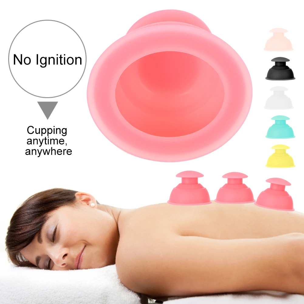 7 Types Silicone Moisture Absorber Anti Cellulite Vacuum Cupping Cup Massage Set Cupping Device Silicone Vacuum Cups