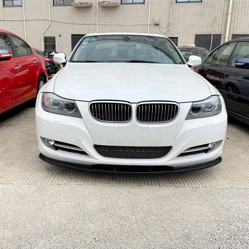 For BMW 3 Series E90 E91 LCI Facelift 325i 330i 2007-2012 Front Bumper Spoiler Lip Lower Guard Blade Splitter Board Tuning Black