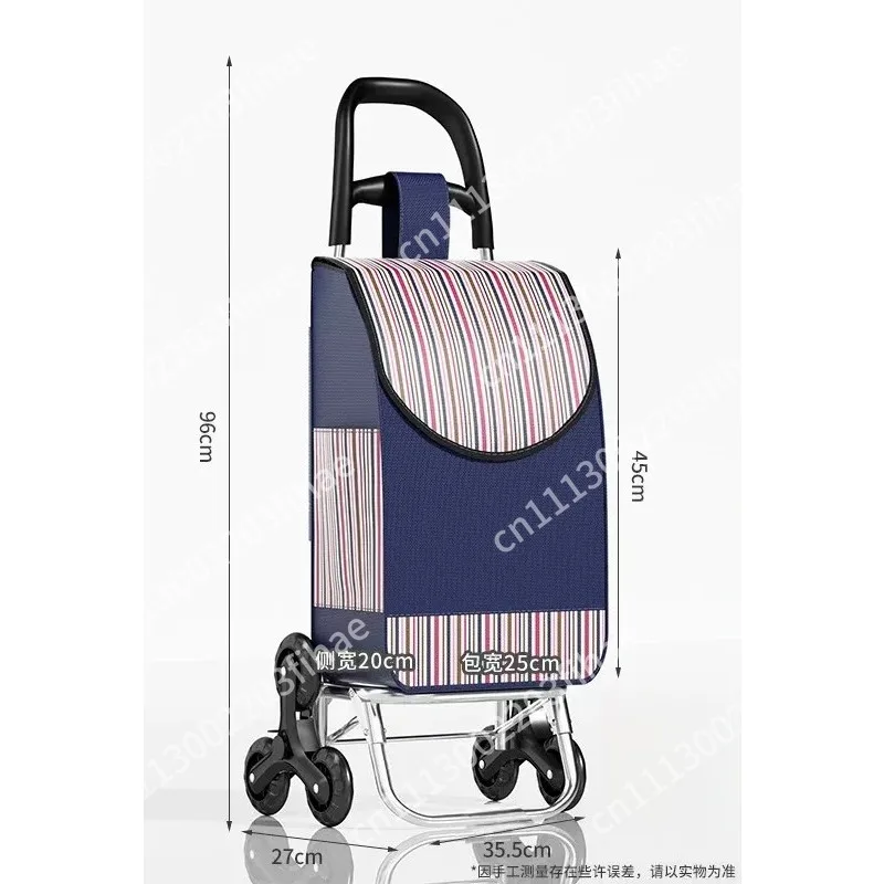 Shopping trolley climbing stairs foldable lightweight trolley trailer home new portable elderly supermarket shopping cart