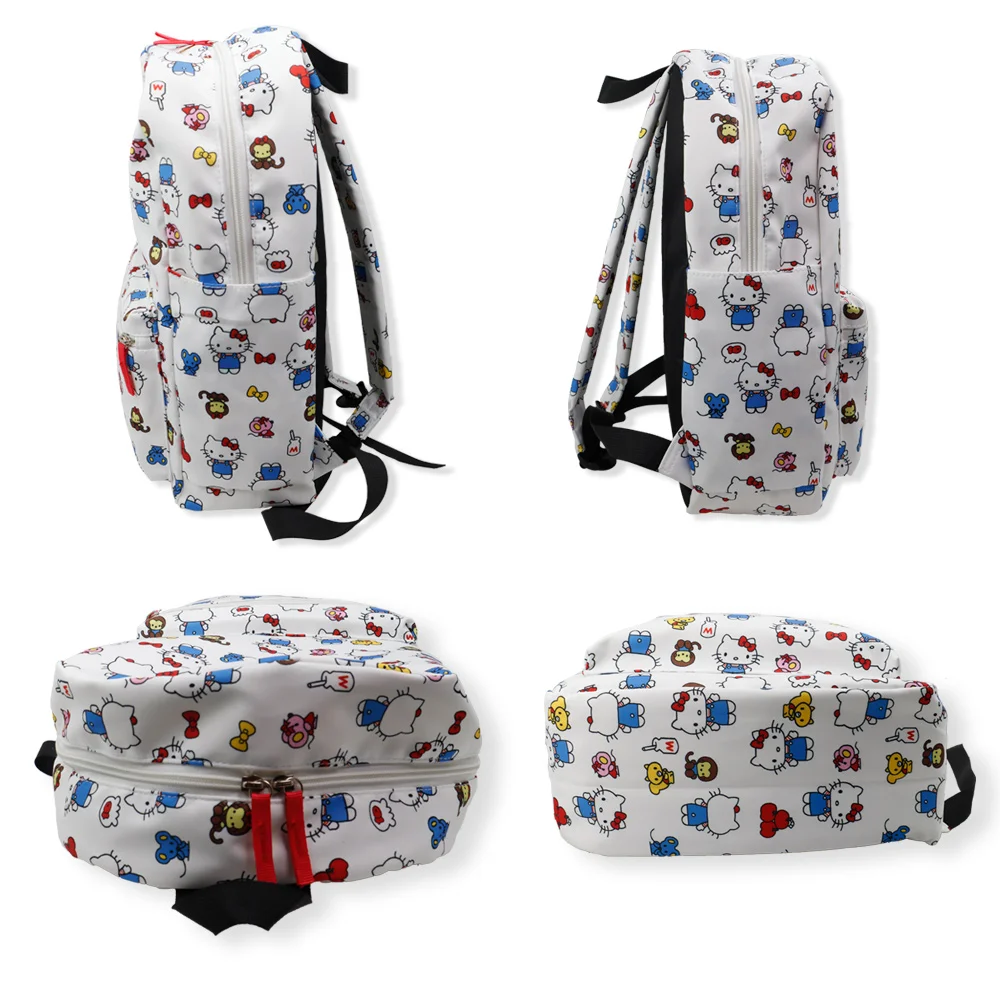 Sac à dos léger de grande capacité pour femme, sac d'école mignon, style collège, Sanurgente, Hello Kitty, Kawaii, 1 pièce