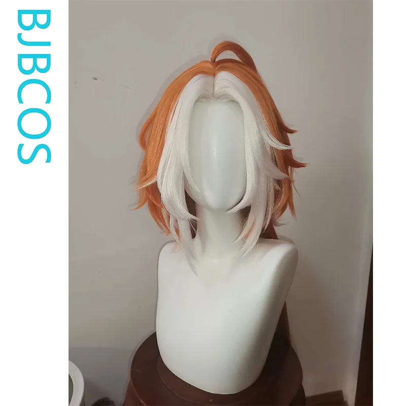[Styled Wig]Orfevre Cosplay Wig Game Pretty Derby Women Long Orange White 90CM Hair And Ears Tail Heat Resistant Synthetic Wig