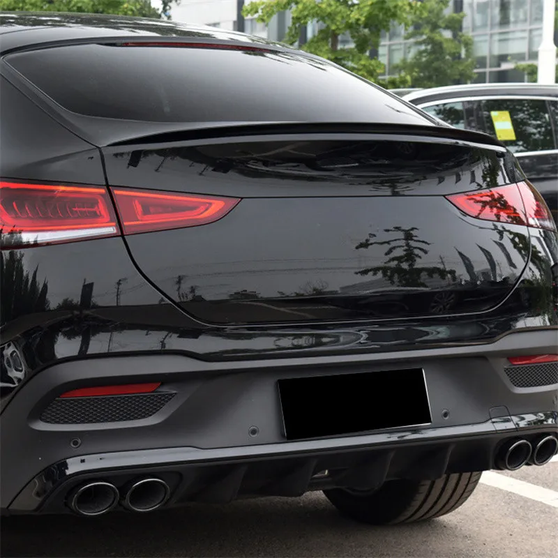 High Quality ABS Spoiler Glossy Black Or Carbon Fiber Look For Mercedes Benz GLE53 GLE63 Coupe 2020up W167 C167 GLE350 450 AMG