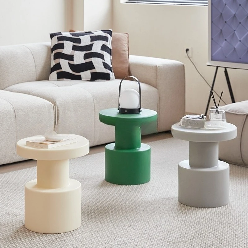Nordic creative and environmentally friendly side table designer round table small apartment mini small round table