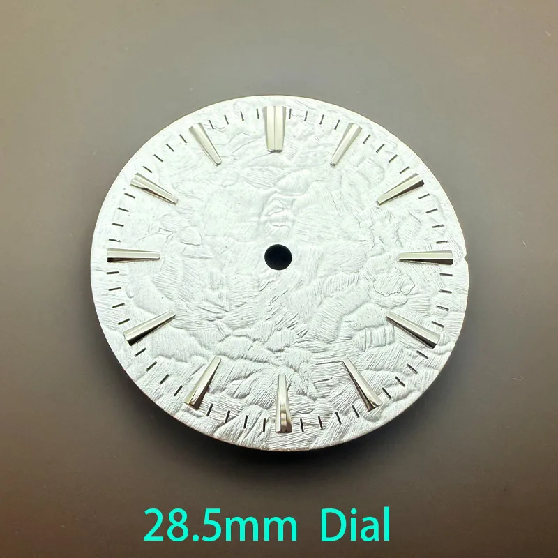 Customized 28.5mm Dial NH35 Stone Texture Dial Diving Watch Accessories for NH35 NH36 7S26 Movement Gradient Colored Watch Faces