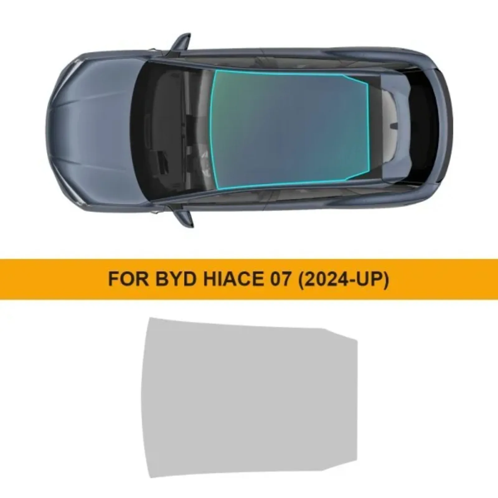 For BYD Sea Lion 07 800km 2024 2025 2026 TPU PPF Car Sunroof Insulation Film Ice Armor Protection Resistant Car Sunroof Stickers