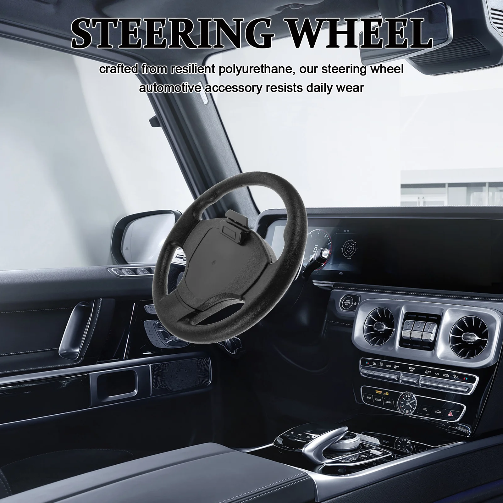 

14 Inches Steering Wheel For Golf Cart Universal Replacement Car Accessories Durable Spokes Design