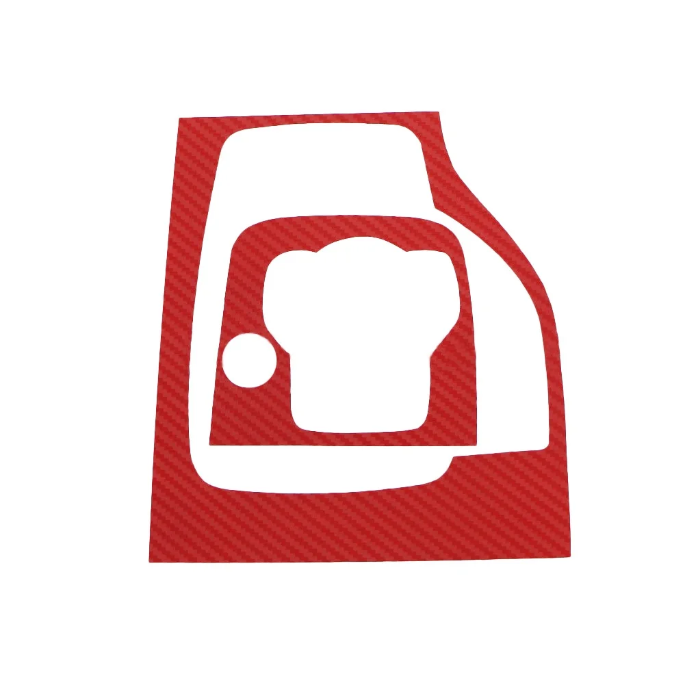 والعتاد رئيس التحول المقبض غطاء لوحة ملصق سيارة الداخلية ألياف الكربون ملصقات الكسوة صالح لمازدا 3 Axela 2014 2015 - 2019 AT