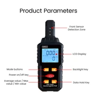 Détecteur de rayonnement électromagnétique numérique domestique, dosimètre, compteur Geiger, EMF, S8602 3