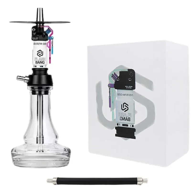 

2024 Top Selling Shisha Designer Water Pipe Flash Bang Hookah Portable Hookah Modern Shisha Hookah