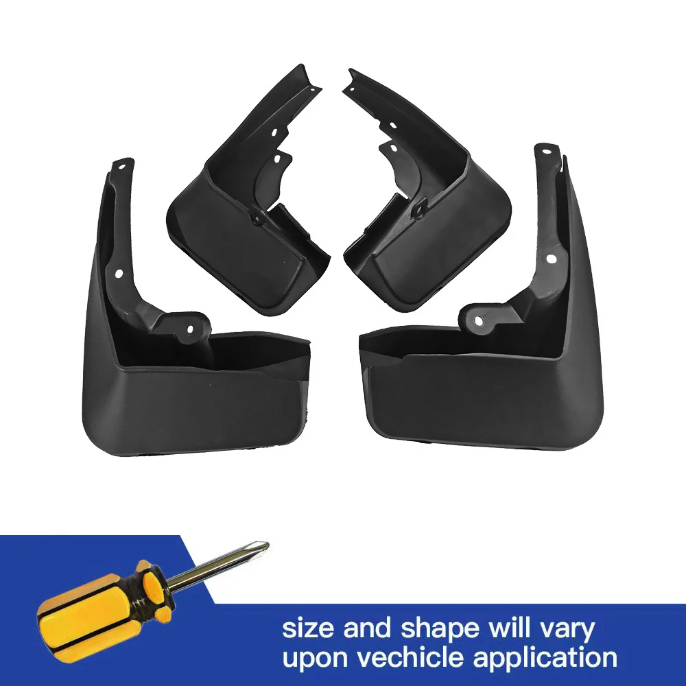 

4Pcs Front & Rear Mud Flaps Splash Guards Mudguards Black For BMW 5 Series G30 M Sport Sedan 2017 2018 2019 2020 2021 2022 2023