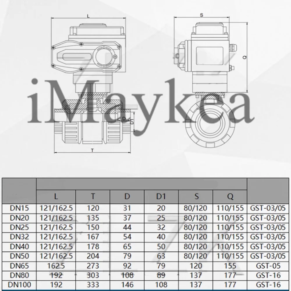 Pipe ID 25mm UPVC DC24V 3/4