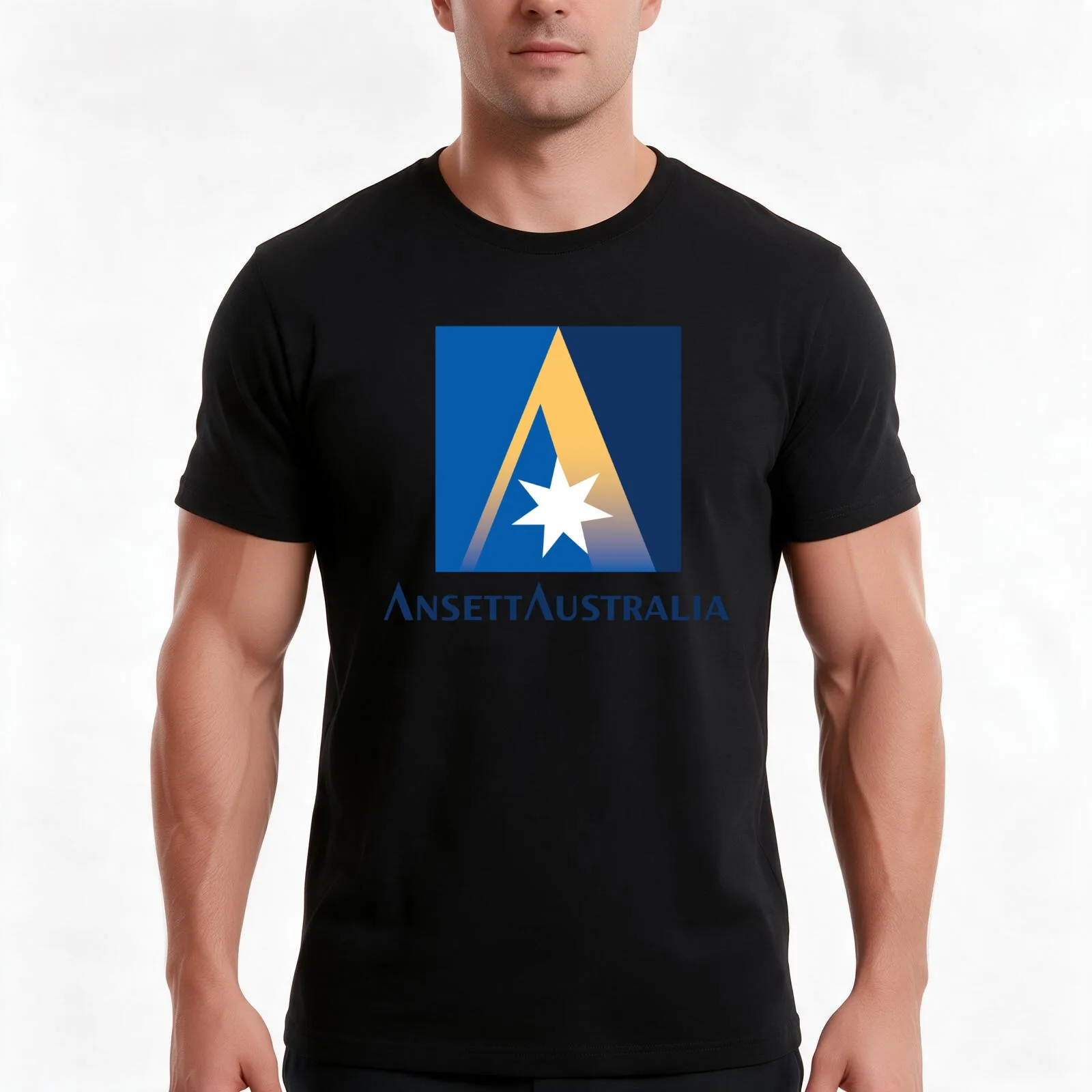 Ansett Australia - 1990s Livery T-Shirt, Summer Casual Cotton Tee, Oversized Streetwear Tops, Vintage Graphic Print, 100% Cotton