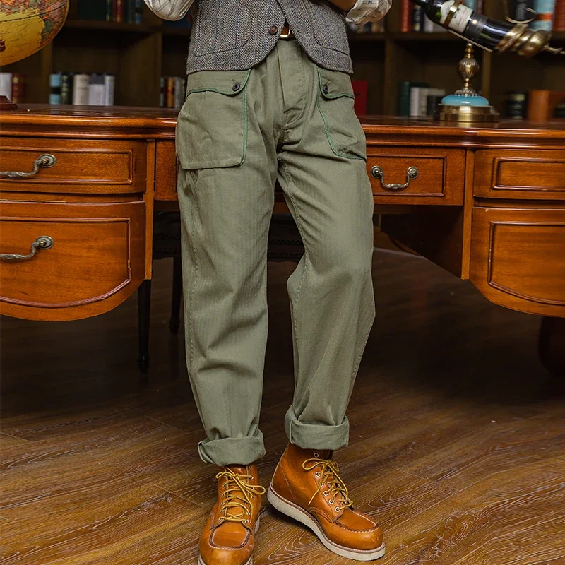 2025 Red Tornado P-44 Monkey Pants Men's Military Style HBT Cargo Trousers Army Green