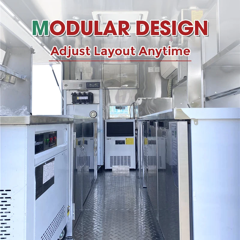 Mini Food Trailer for Sale China Manufacturer Compact Food Truck Cart Turnkey Setup for Street Vendor Business NSF Certified