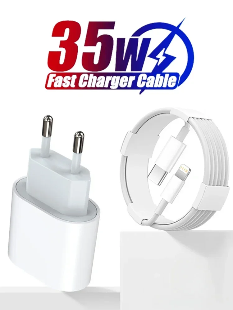 35w PD snellader voor iPhone 13 Pro 14 Plus 11 12 mini XS Max XR X iPad Air snellaadkabel USB-C voedingsadapter