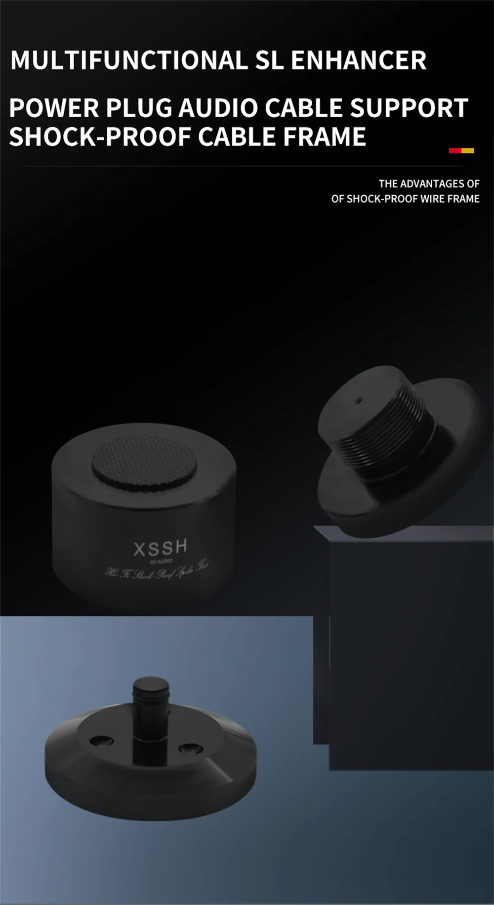Stoßdämpfer Spike Home Theatre System Stahl Einstellbare Kabel Fach Pad FE Keramik Ball Fuß Basis Lautsprecher Stand ISOLATION Füße – Detail 7