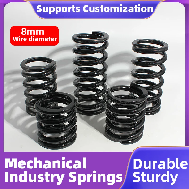 Creamily 1PCS Heavy Duty Big Shock Absorbing Compression Springs Return Spring Steel 8mm Wire Diameter