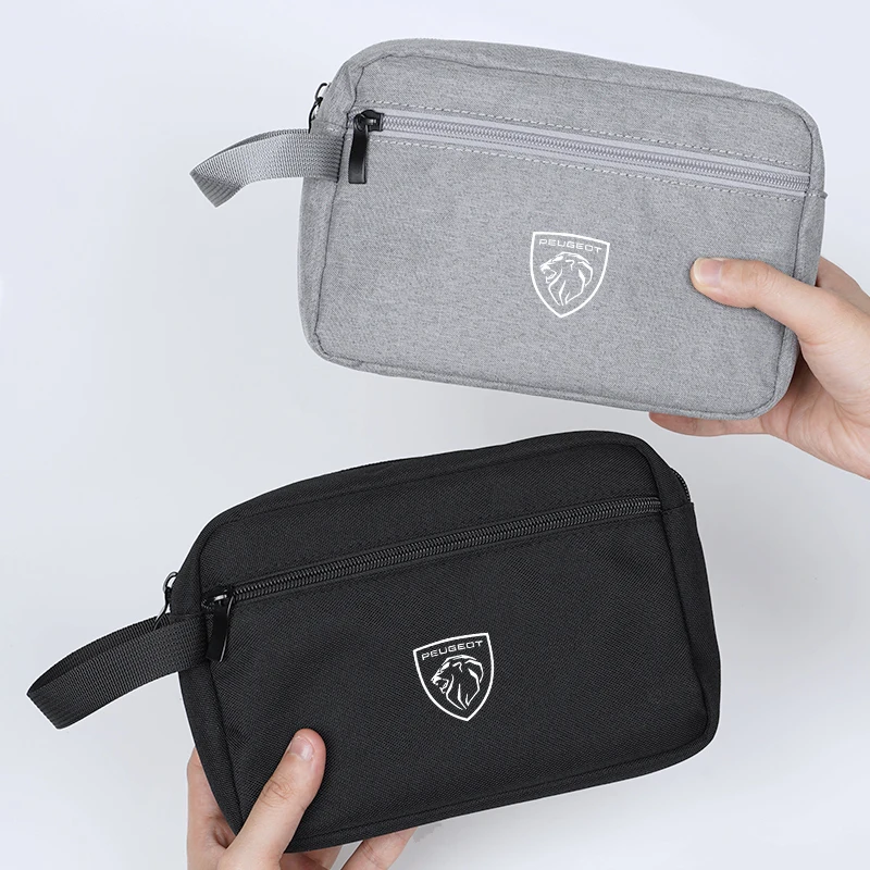 Car Key Storage Bag Portable Handbag Auto Key Organizer Pouch For Peugeot 208 308 307 3008 407 508 5008 406 408 607 4008 Rifter