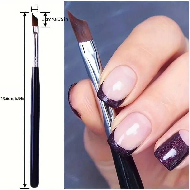 Manicure French pen Arc Pen Method White Edge pen Crescent pen Color painting flower pen Japanese light therapy brush