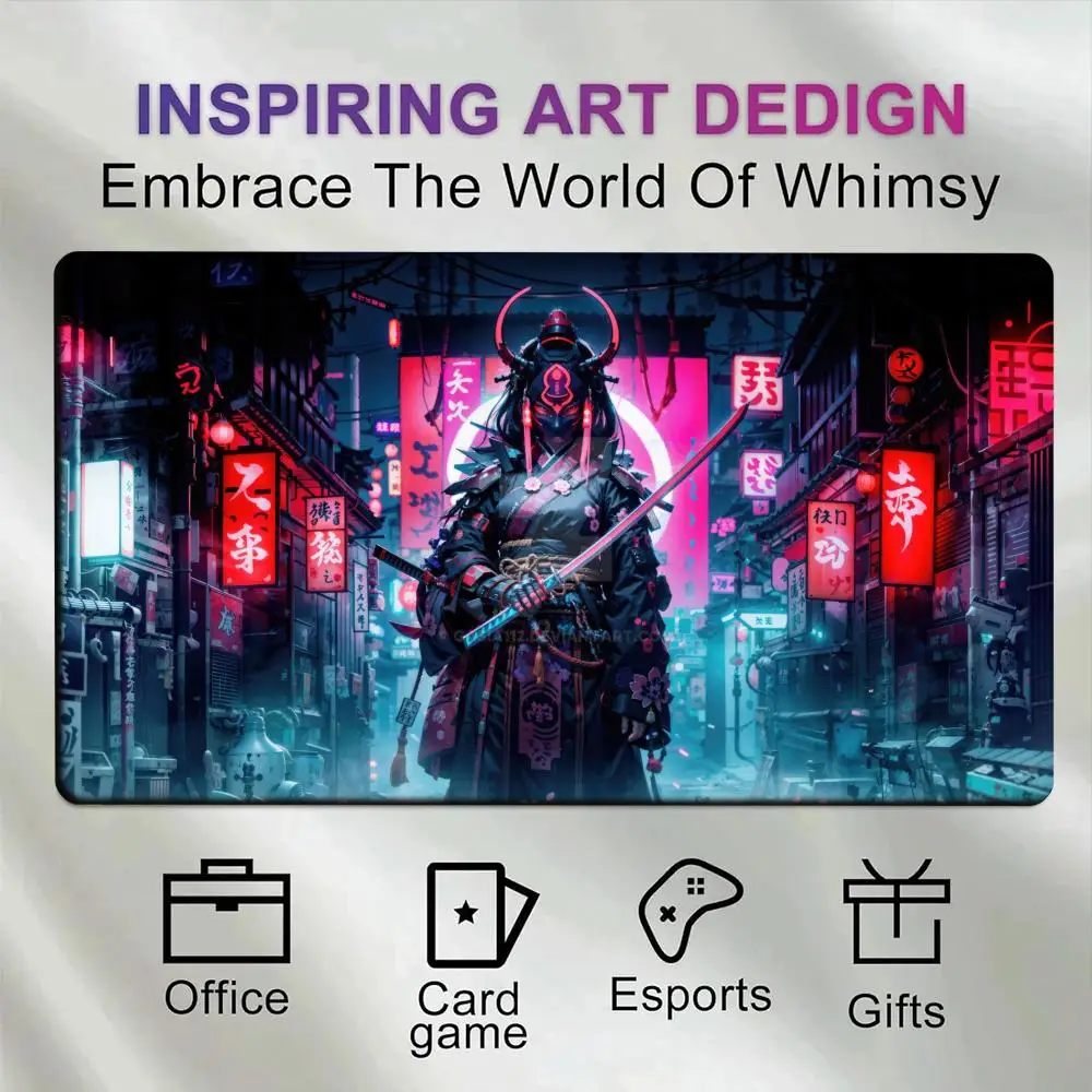 

Japanese samurai Mouse Pad Large Computer Office Game Table Mats XXL Rubber Anti-slip HD Gaming Keyboard Mousepads Long Desk Mat