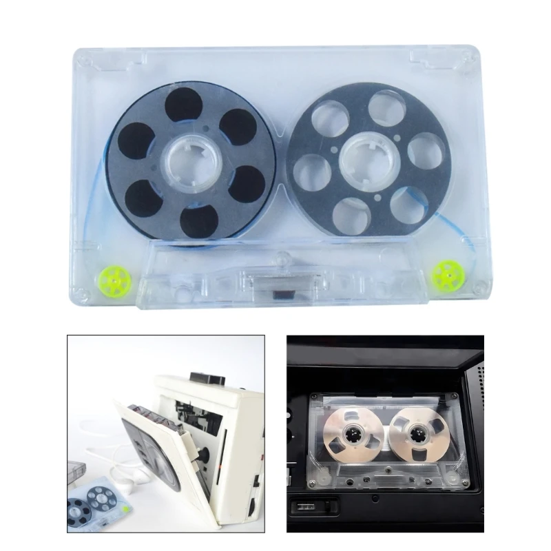 Metal Cassettes Tape Blank Recording Tape 6 Round Holes Player Empty Tape for Clear Music and Sound Recording DropShipping