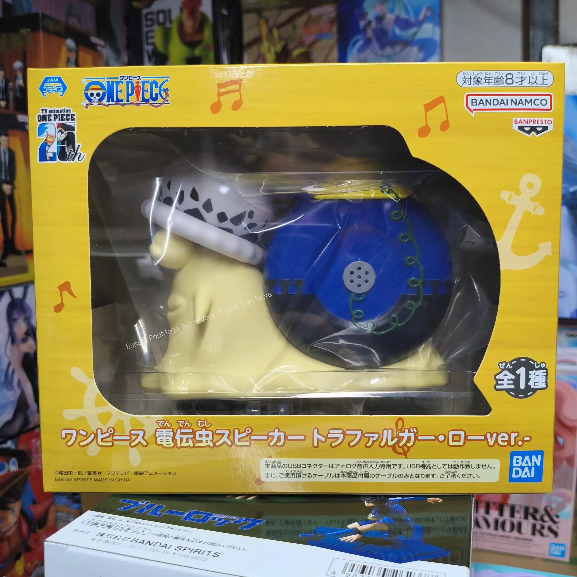 100% الأصلي بانداي الأرواح بان بريستو قطعة واحدة Dendenmushi المتكلم لوفي زورو جيمبي لعبة نموذج لجسم