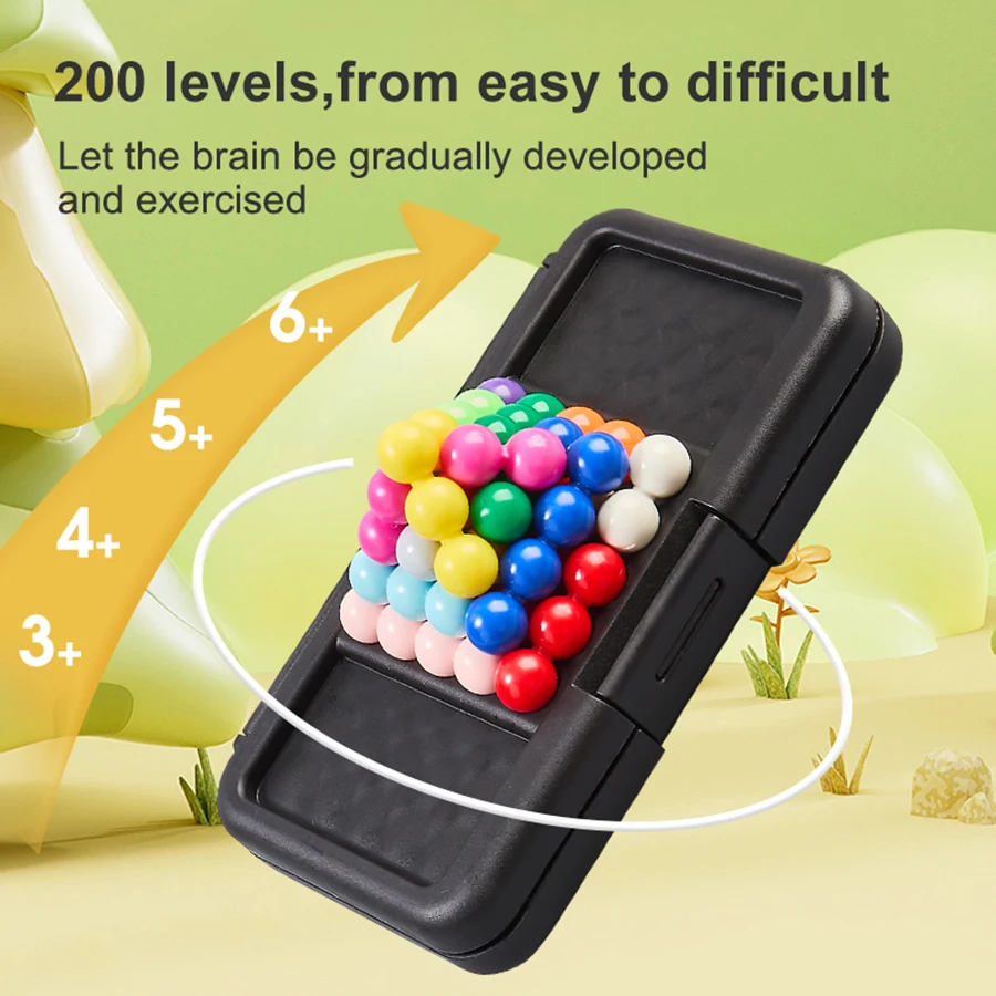 تحديات الذكاء ثلاثية الأبعاد لغز مجلس لعبة الكلاسيكية الهرم لوحة اللؤلؤ العقل المنطقي للأطفال الهرم الخرز اللعب الهدايا