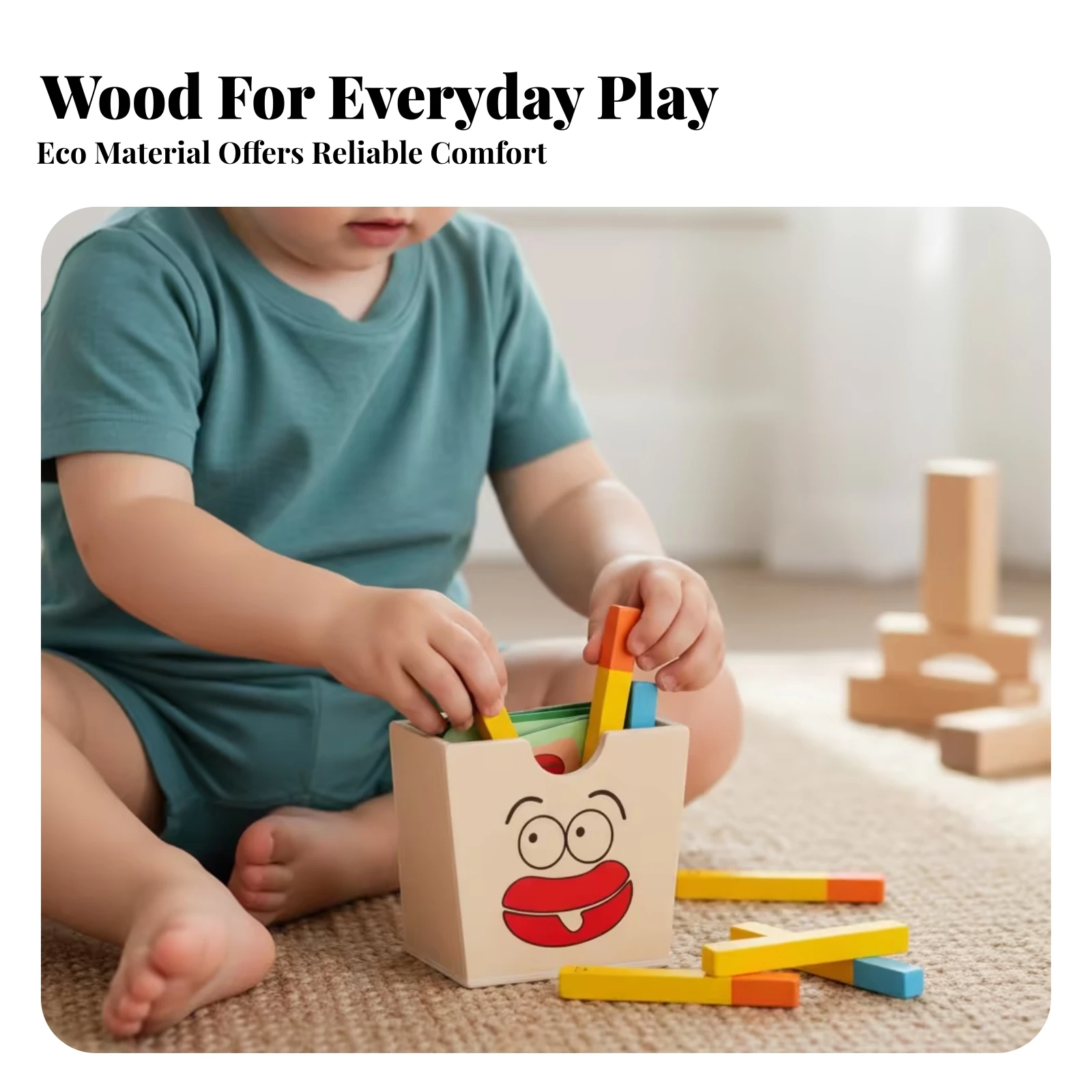 木製フレンチフライマッチングゲーム-カラフルなごっこ遊びおもちゃ-キッチン遊びセット-収納ボックス-子供向け知育玩具