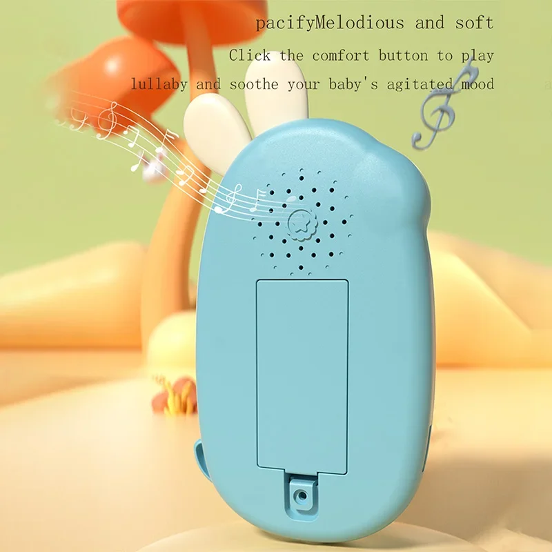 Kauwspeeltelefoon voor baby's Niet giftig en geurloos Multifunctionele muziektelefoon Konijnenspeelgoed voor kinderen Geen batterij