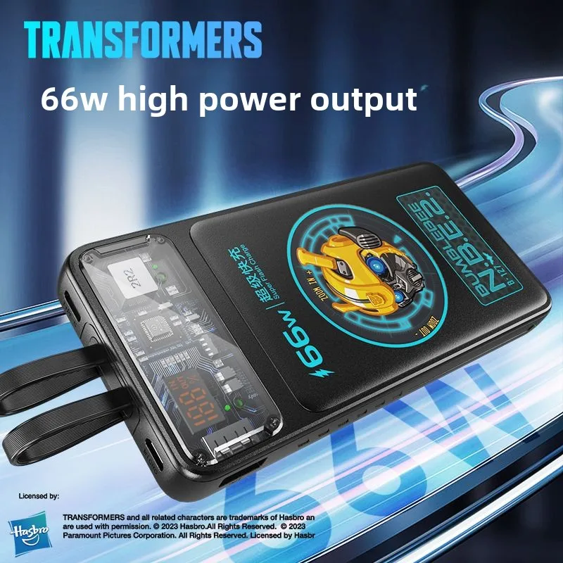 BCAK Transformers Power Bank Comes with  20000mAh Ultra-thin and  Fast Charging Compact and Portable Mobile Power Supply