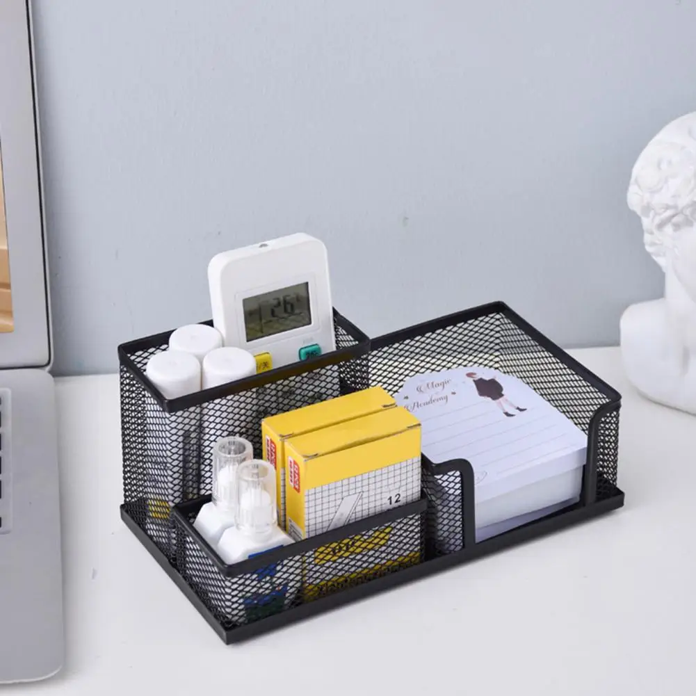 大容量金属メッシュペンシルホルダー、デスクオーガナイザー、収納、メイクブラシ、デスクトップ、事務用品