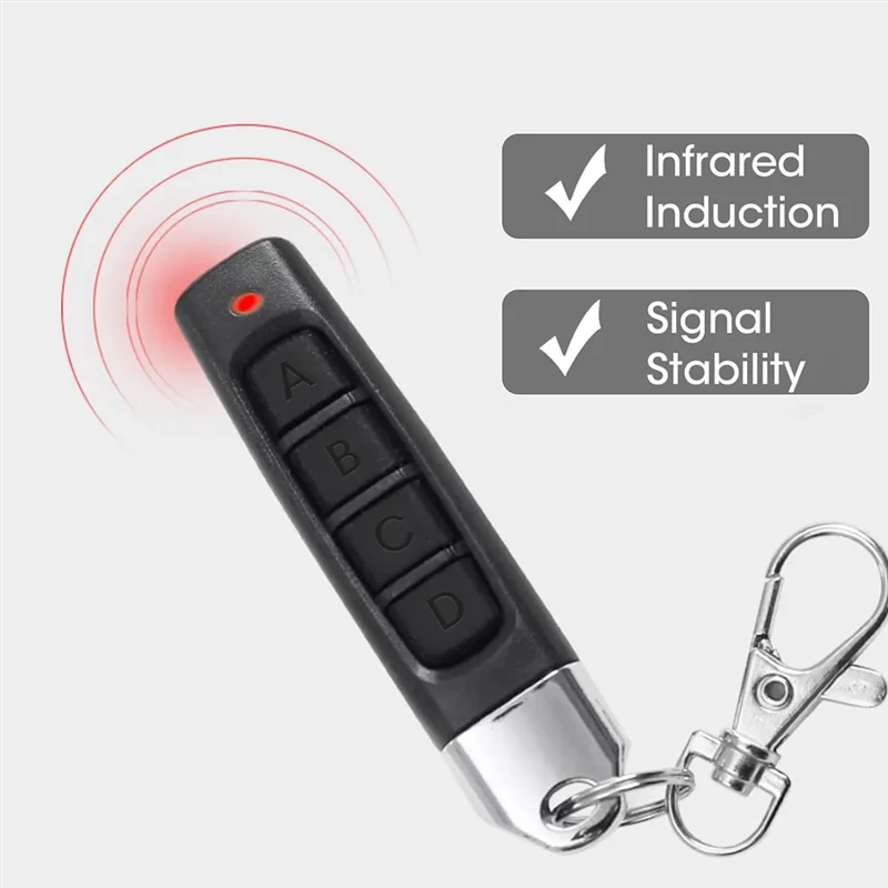 A42T-3Pcs 433Mhz Copy Remote Opener,Universal Garage Door Controller Wireless Cloning Key Fob 4In1 Remote Control Duplicator Dur