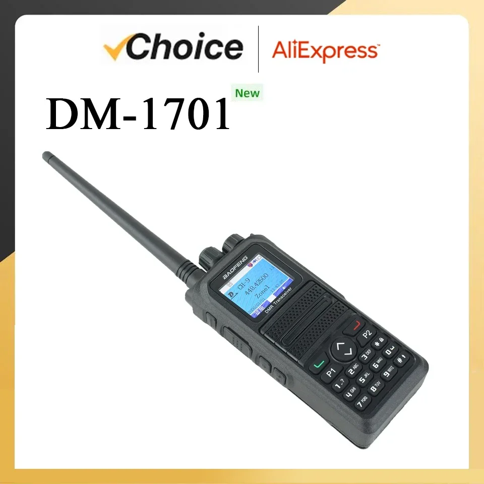 Baofeng Walkie Talkie DM-1701 DMR Dual Mode Radio analogiche e digitali Livello 1 e 2 Slot doppio tempo DM1701 Ham Dual-Band DM-1801 DM-5R