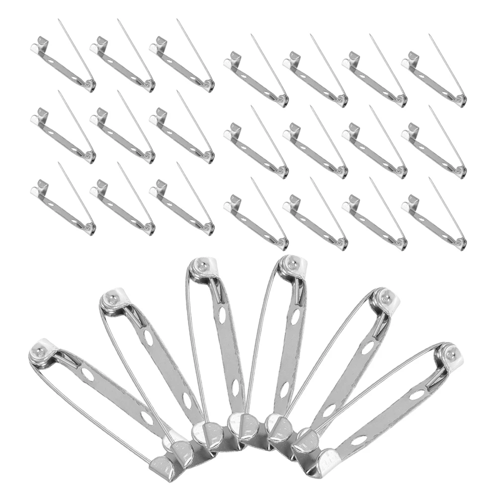 60 قطعة دبابيس معدنية قفل المشبك السلامة الصيد لصنع المجوهرات دبوس ظهورهم قفل المشبك الحرف بروش شارة اكسسوارات