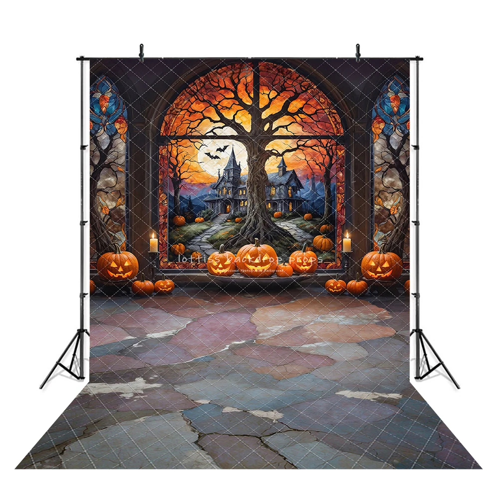 Halloween Festival Backdrops Kids Baby Photography Child Adult Photocall Decors Pumpkin Lantern Witch Poison Room Backgrounds