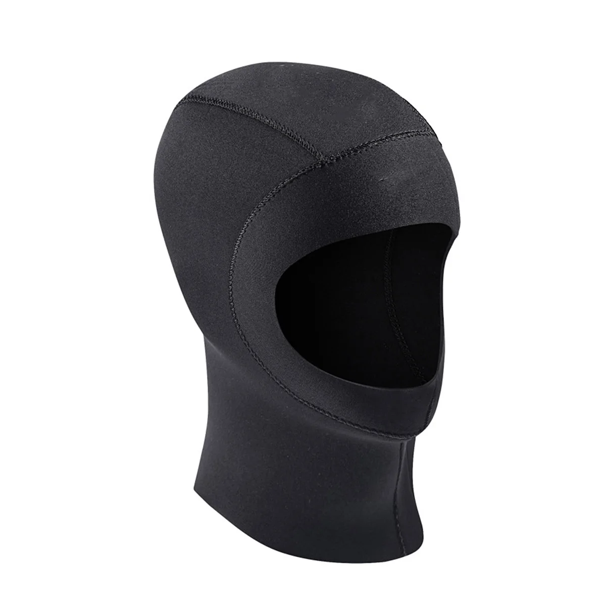 

Uv Protection Diving Hood Premium Thermal Material Snorkeling Cap Flexible Comfortable Wetsuit Hat For Water Sports Size M Black